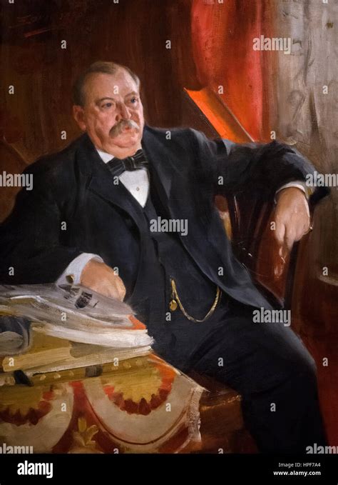 Grover Cleveland. Portrait of the 22nd and 24th US President, Grover ...