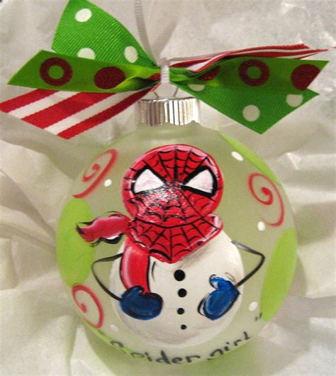 Spiderman Snowman Christmas Ornament by SassyfrasDesignz on Etsy