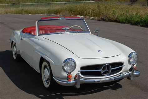 1962 Mercedes-Benz 190SL Convertible White / Red - Sinor Prestige Automobiles, Inc. 1962 ...