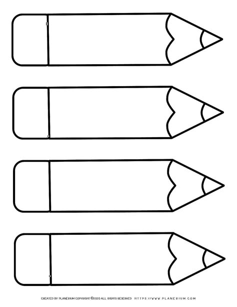 Free Printable Pencil Template