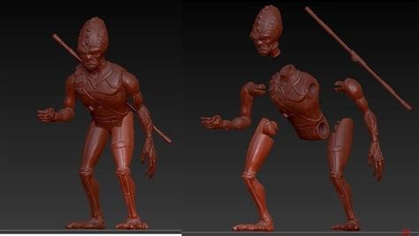 articulated Noghri Hunter Rukh 3D model 3D printable | CGTrader