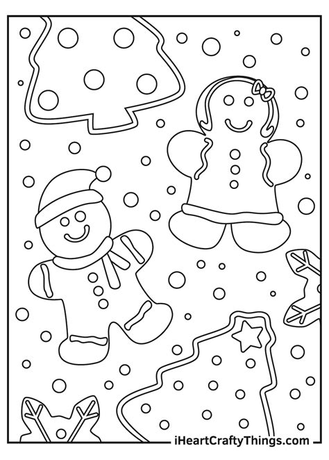 Christmas Gingerbread Coloring Pages