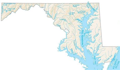 Map Of Maryland - Cities And Roads - GIS Geography