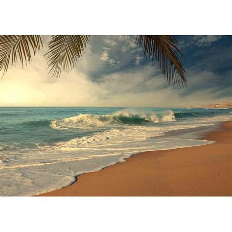 Wall26 Tropical Beach - Removable Wall Mural | Self-adhesive Large ...