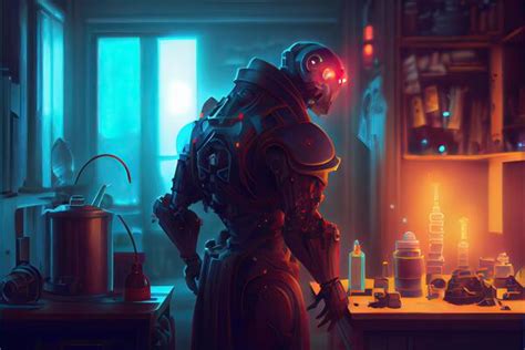 Cyberpunk Robot Stock Photos, Images and Backgrounds for Free Download