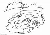 Collection Of Pond Coloring Pages  Free Printable sketch template