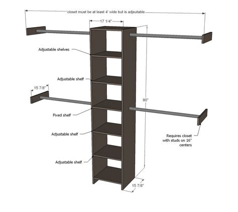 Closet Measurements Guide | Bedroom organization closet, Build a closet, Closet organization diy