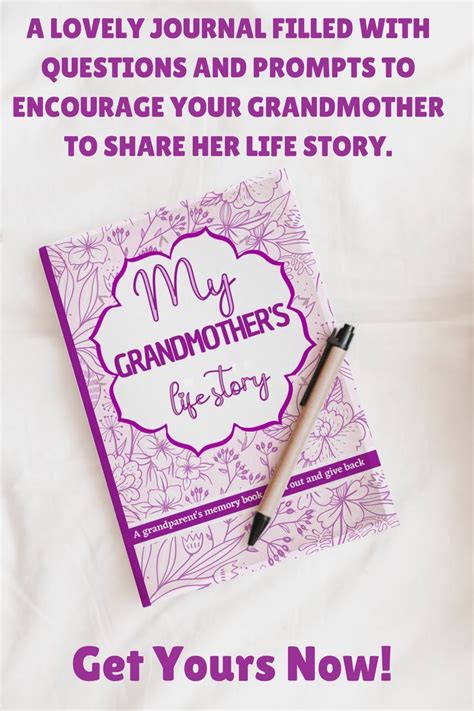 A creative memory journal that allows grandparents and grandchildren to communicate and enhance ...