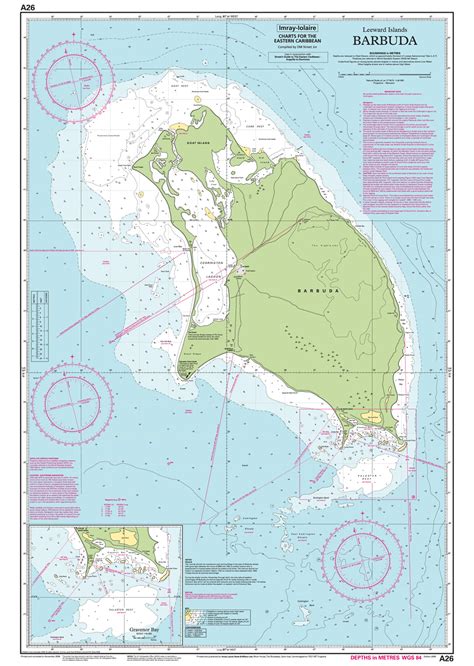 Imray Nautical Chart - Imray-A26 Barbuda