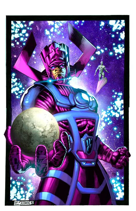 GALACTUS AND SILVER SURFER by NesTHORcolors on DeviantArt | Silver ...