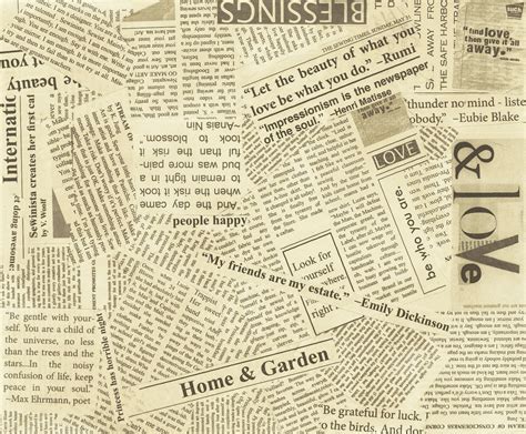 Old Newspaper Print Wallpaper