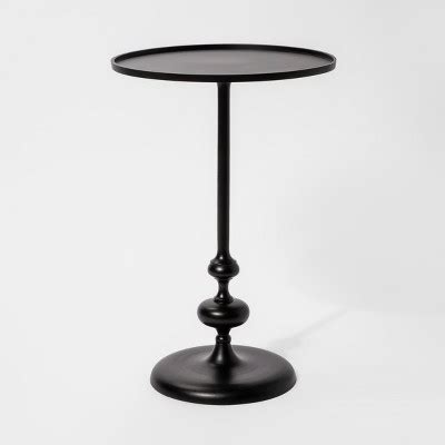 Londonberry Turned Metal Accent Table Black - Threshold™ : Target