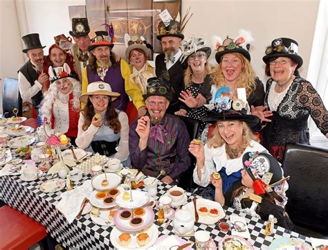 Mad Hatters? Steampunk lovers head to Cannock for Alice In Wonderland tea party - with pictures ...