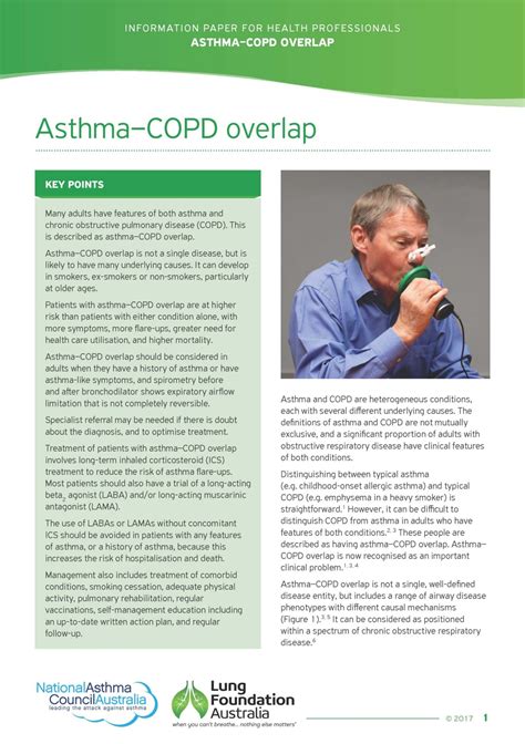 Asthma-COPD Overlap Information Paper | Lung Foundation Australia