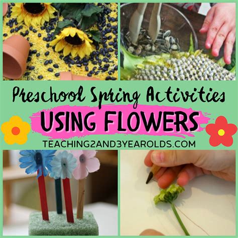 Fun Preschool Spring Activities Using Flowers