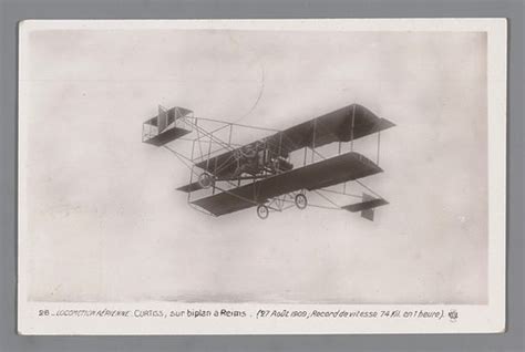 Glenn Curtiss in his plane at Reims free public domain image | Look and ...