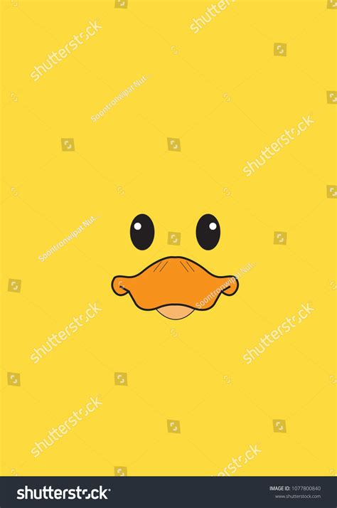 Cute Duck Wallpaper Stock Illustration 1077800840 | Shutterstock