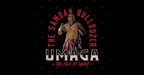 Umaga The Samoan Bulldozer - Umaga - Sticker | TeePublic