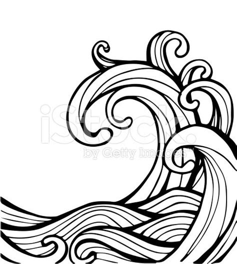 Vector of Abstract Wave in black and white stock vector art 66255855 | Abstract wave, Abstract ...