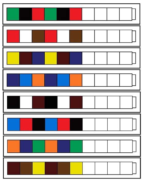 Children complete the patterns using unifix cubes. | Lesideeën ...