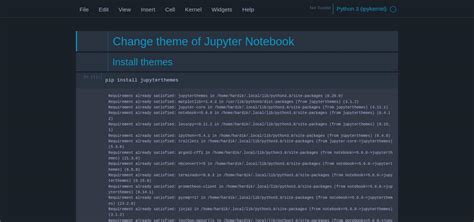 How to Change the Theme in Jupyter Notebook - GeeksforGeeks