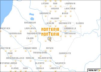 Montería (Colombia) map - nona.net