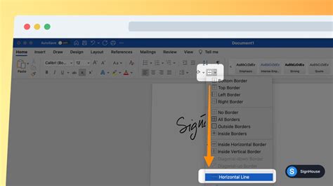 How To Draw & Insert Signature In Word (Quickest Way) | SignHouse