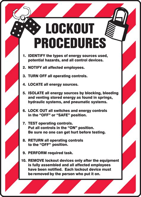 Examples Of Lockout Tagout Procedures - Printable Templates Free