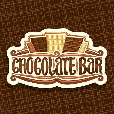 Vector Logo for Chocolate Bar Stock Vector - Illustration of dark ...