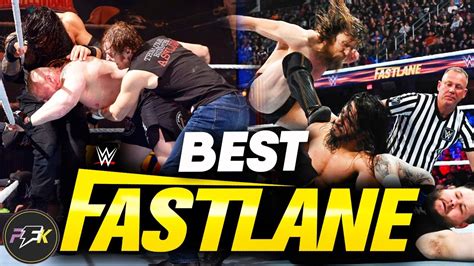 10 Greatest WWE Fastlane Matches Of All Time | partsFUNknown - YouTube