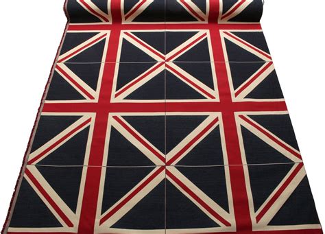 LARGE WOVEN UNION JACK FLAG HEAVY LINEN LOOK UPHOLSTERY CUSHION PANEL FABRIC UK | eBay