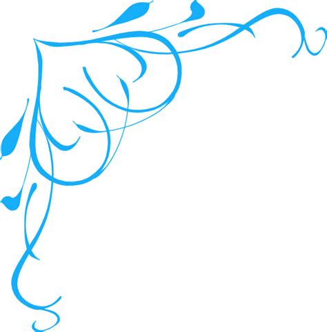 Blue Swirl Heart Clip Art at Clker.com - vector clip art online ...