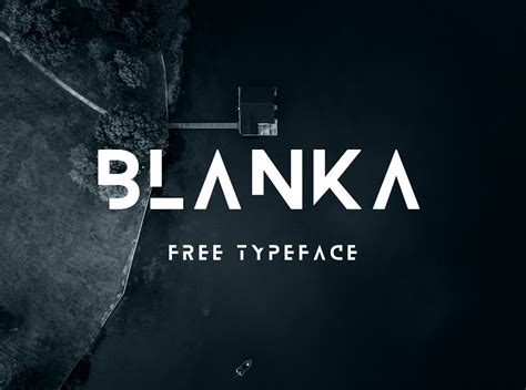 BLANKA - Free font Blanka is the first futuristic and minimalist font I created as an ...