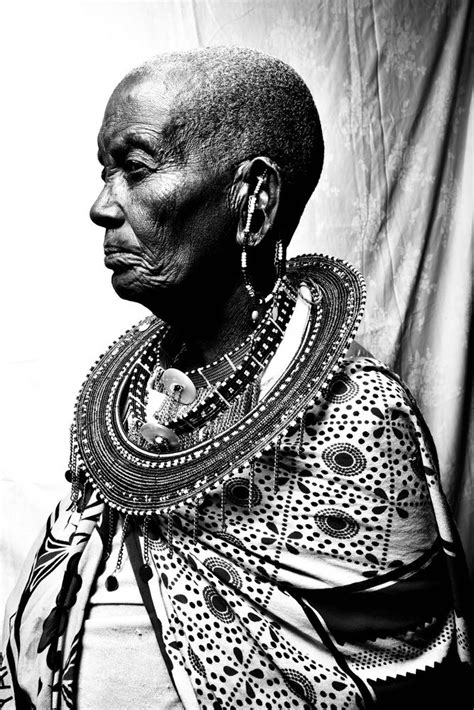 Dave Hogan - Portraits of a Maasi Mara in a village in Kenya . | LensCulture