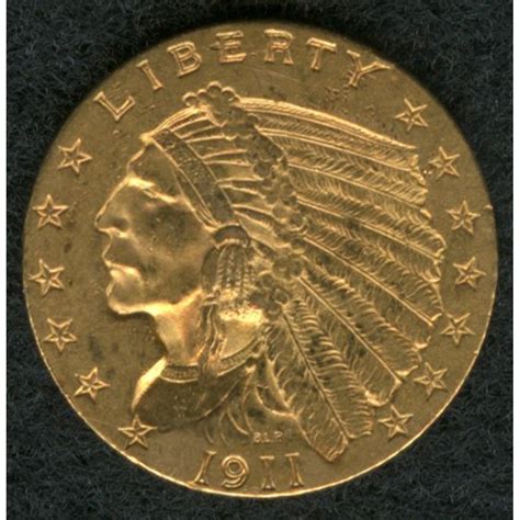 1911 $2.50 Indian Head Gold Coin | Pristine Auction