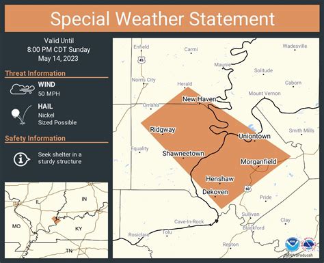 NWS Paducah, KY on Twitter: "A special weather statement has been issued for Morganfield KY ...