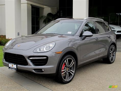 Meteor Grey Metallic 2012 Porsche Cayenne Turbo Exterior Photo ...