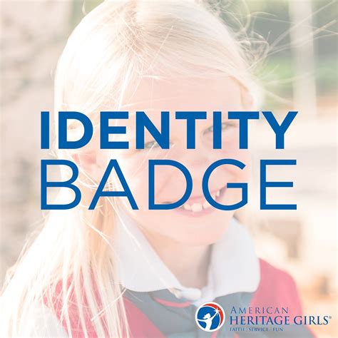 Identity Badge | American heritage girls, American heritage girls badge ...