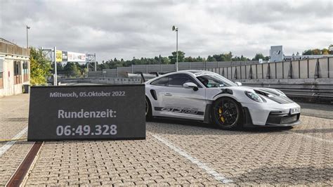 Watch The 2023 Porsche 911 GT3 RS Lap The Nurburgring In 6:49.328