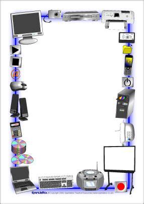 ICT A4 page borders (SB2165) - SparkleBox | Bordes y marcos | Pinterest ...