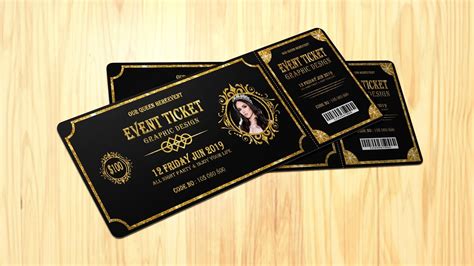 How to Design Event Ticket in Photoshop Tutorial - YouTube