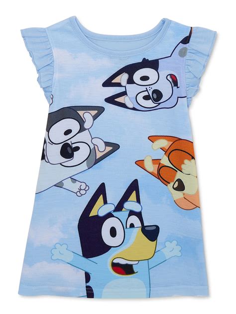 Bluey Toddler Girls Pajama Nightgown, Sizes 2T-5T - Walmart.com