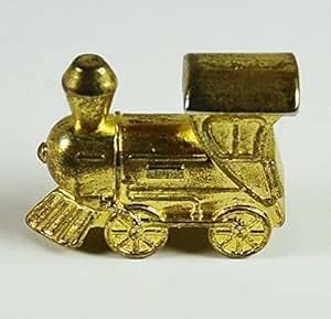 Amazon.com: Monopoly Metal Pawn Train Token Gold Tone Collectible 7/8" long: Toys & Games