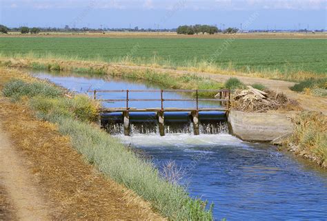 Irrigation canal - Stock Image - E774/0151 - Science Photo Library