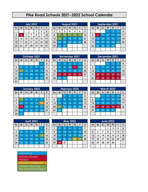 Pike Road Schools Calendar 2023/2024