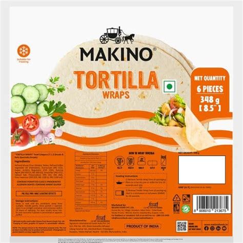 Makino Tortilla Wraps | Shelf Life: 12 Months