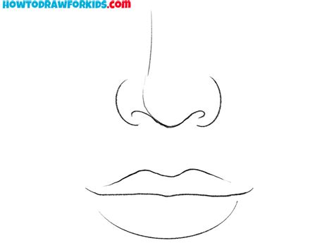 How To Draw A Nose And Mouth Step By Step - Infoupdate.org