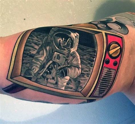 40 TV Tattoos For Men - Television Set Design Ideas