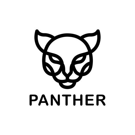 panther head outline vector logo 15426716 Vector Art at Vecteezy