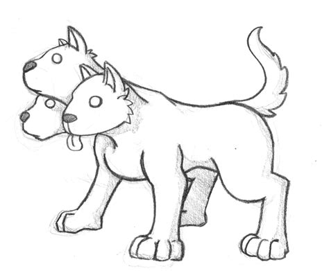 easy to draw cerberus - Google Search | Dog print art, Art outline, Cerberus art